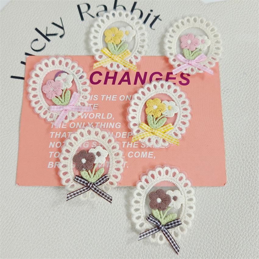 10PCS New Spring Summer Fresh  - огляд і ціна Applique Patch Flower