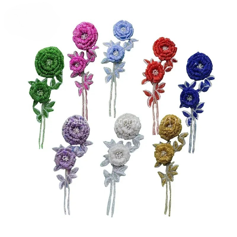NEW Multicolor Handmade Beaded - огляд і ціна Applique Patch Flower