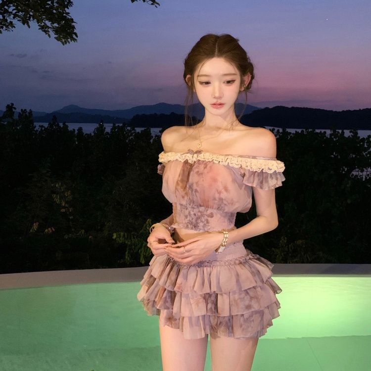 French Sweet Coquette Off Shou - огляд і ціна Elastic Lace Trim
