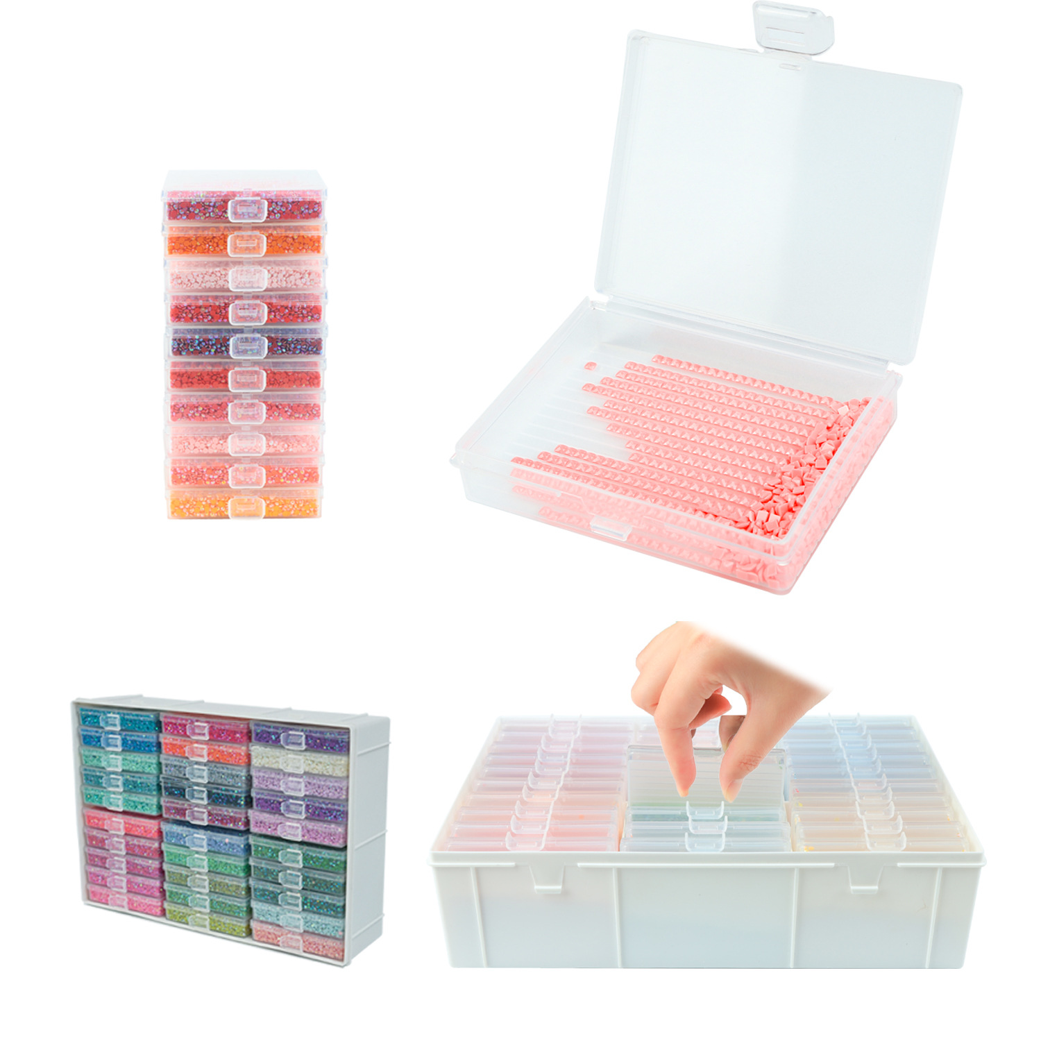 Diamond Painting Art Trays Set - огляд і ціна Craft Embellishment Storage