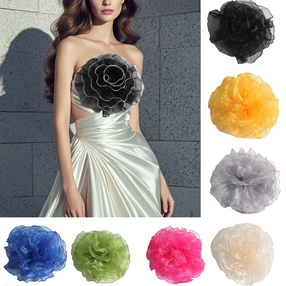 DIY 3D Large Fabric Flower Bro - огляд і ціна Applique Patch Flower