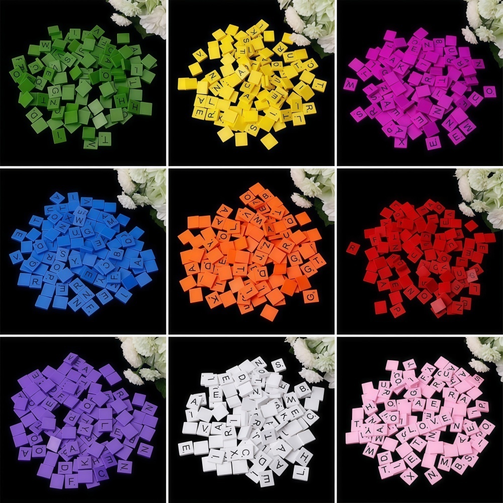 100PCS  Wooden Letter Cubes fo - огляд і ціна Craft Embellishment