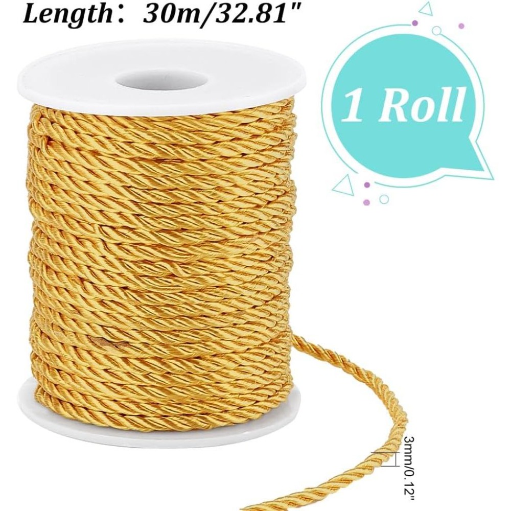 1 Roll 32 Yards Twisted Cord T - огляд і ціна Cord Trim Twisted