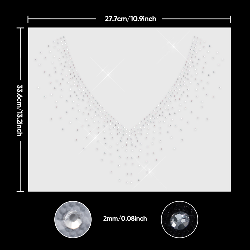 QIAO 1/2/4/6Pcs V-Neck Glitter - огляд і ціна Glitter Vinyl Roll