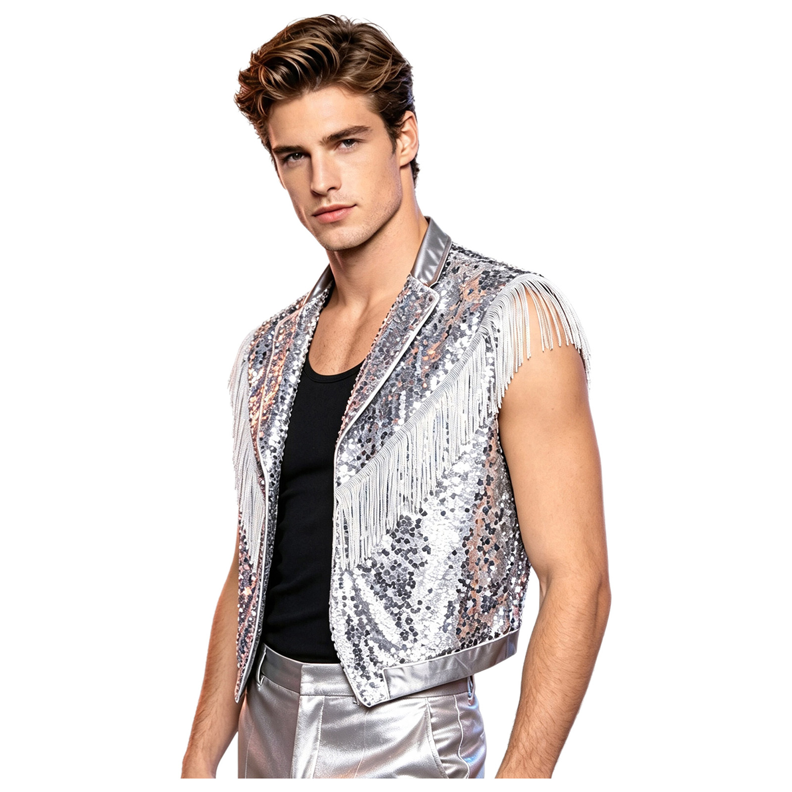 Men Fringe Hippie Costume Spar - огляд і ціна Tassel Fringe Trim