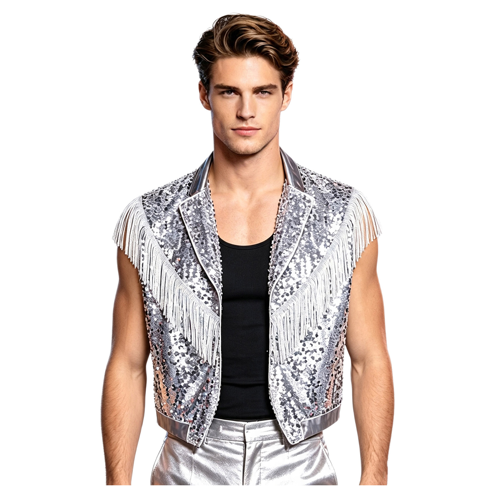 Men Fringe Hippie Costume Spar - огляд і ціна Tassel Fringe Trim