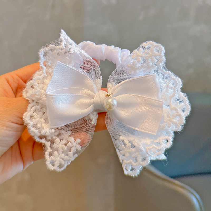 Elastic Hair Ties White Lace B - огляд і ціна Tassel Fringe Trim