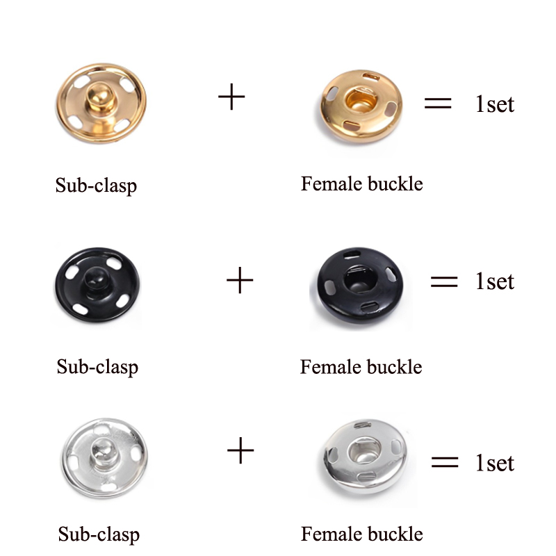 10/50 Set 8-10mm Metal Sew-on  - огляд і ціна Iron On Stud Set