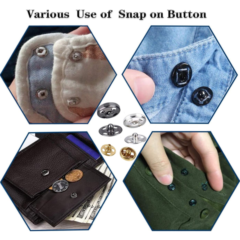 10/50 Set 8-10mm Metal Sew-on  - огляд і ціна Iron On Stud Set
