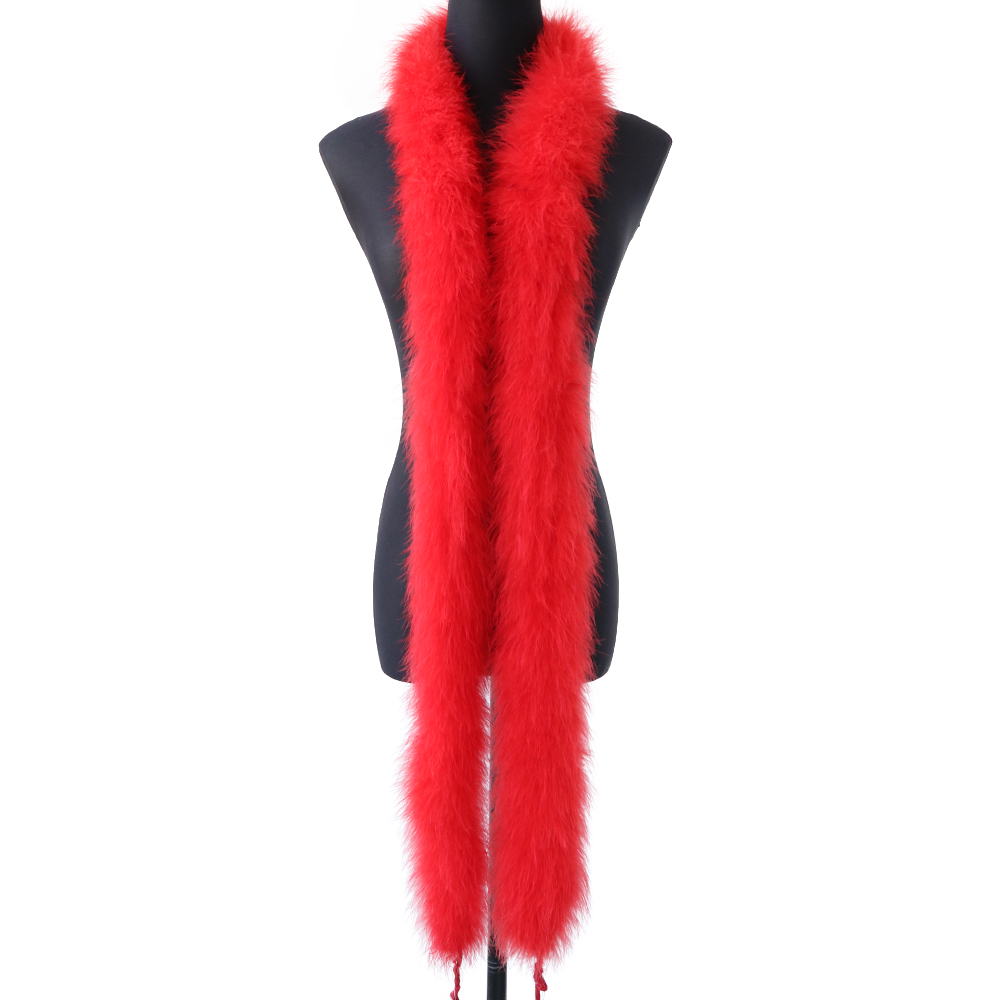 2M 50g Red Fluffy Turkey Marab - огляд і ціна Feather Trim Marabou