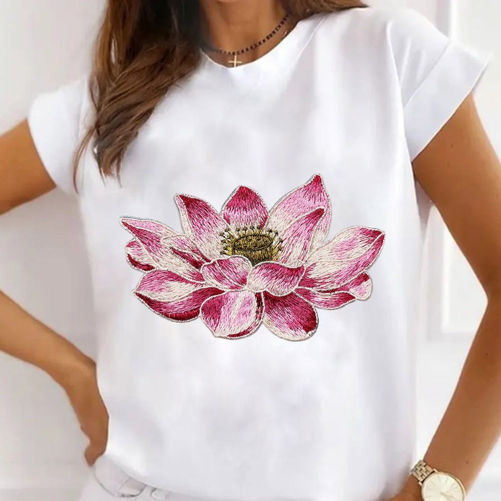 Soft Lotus Flower Patch Embroi - огляд і ціна Applique Patch Flower