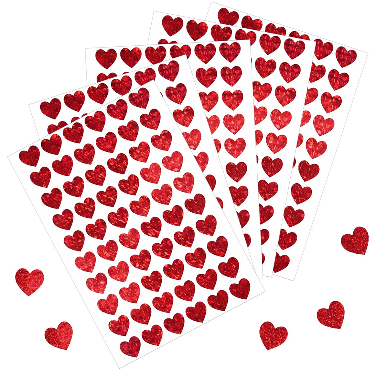 600 Pcs Red Heart Stickers, Sm - огляд і ціна Glitter Vinyl Roll