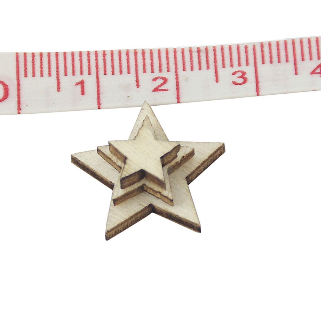 Basswood Craft Star Slices Nat - огляд і ціна Craft Embellishment