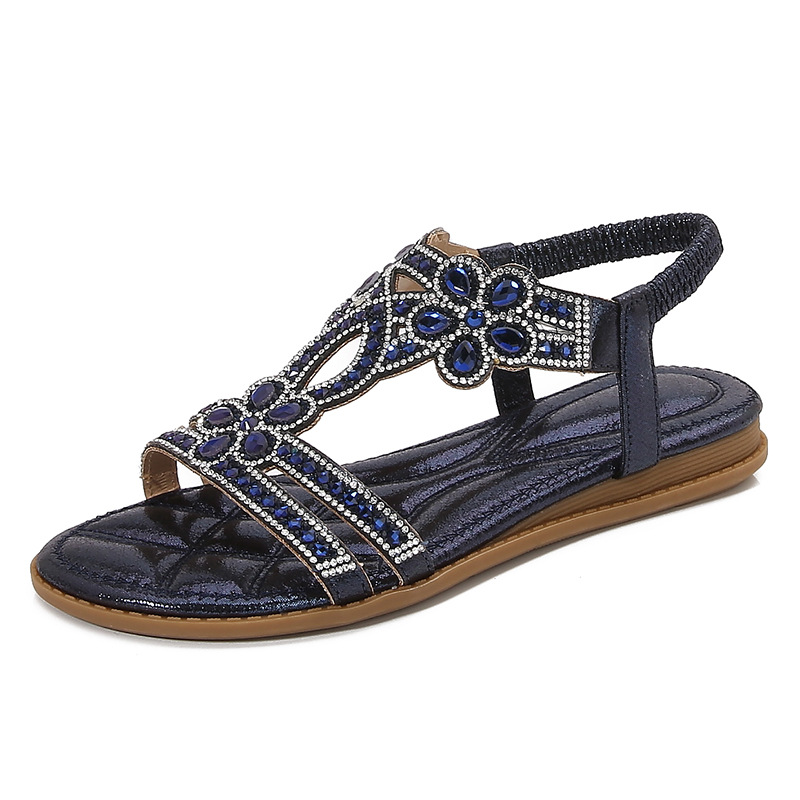 Big Size Openwork Sandals Bohe - огляд і ціна Sew On Rhinestone
