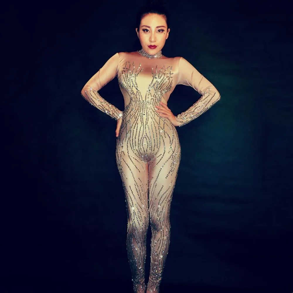 Sexy Nightclub Bar Women Stage - огляд і ціна Rhinestone Banding Trim