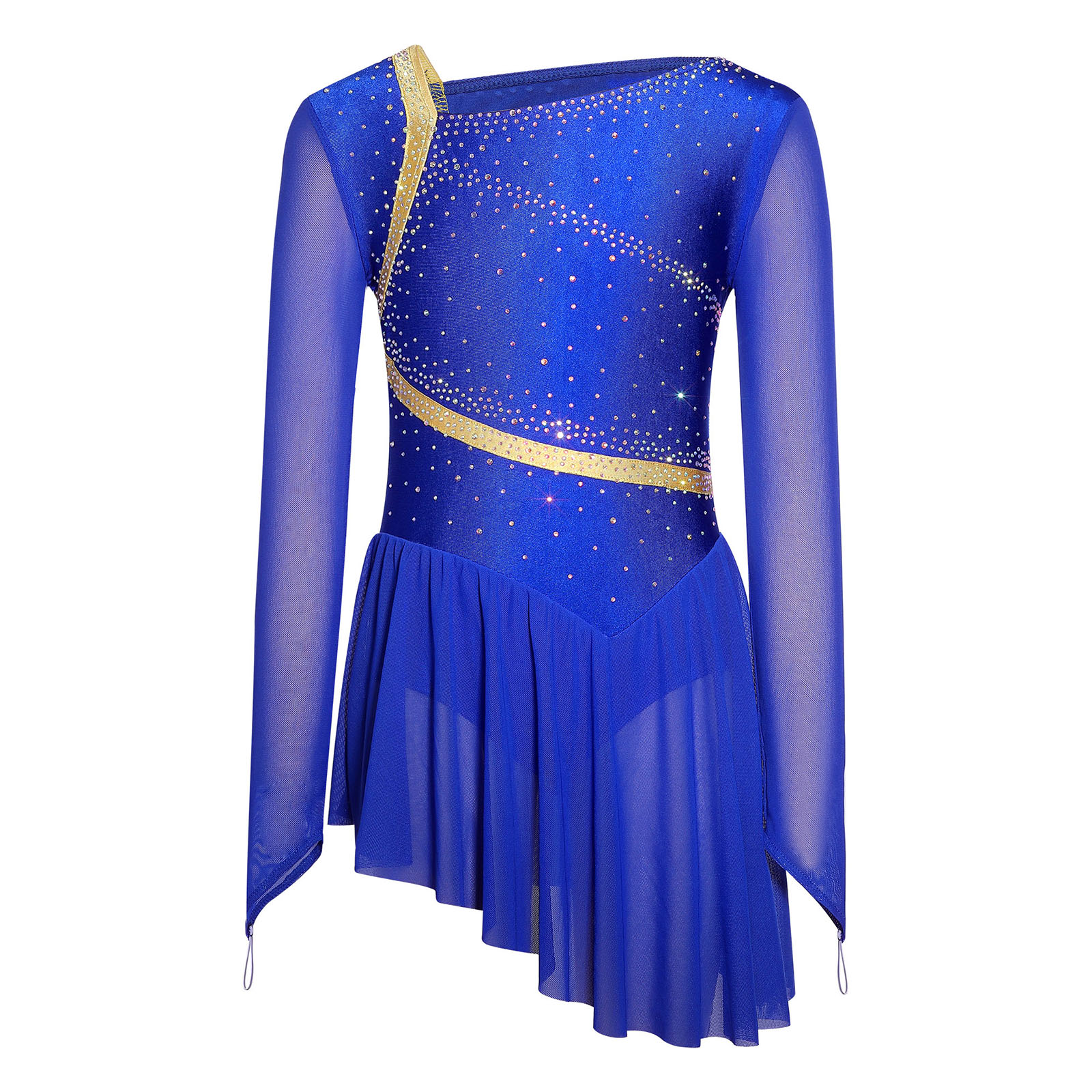 Children Girl Mesh Long Sleeve - огляд і ціна Rhinestone Banding Trim