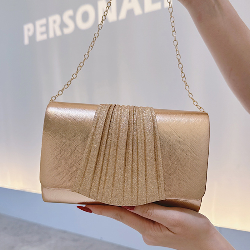 Golden Small Evening Clutch Ba - огляд і ціна Tassel Fringe Trim