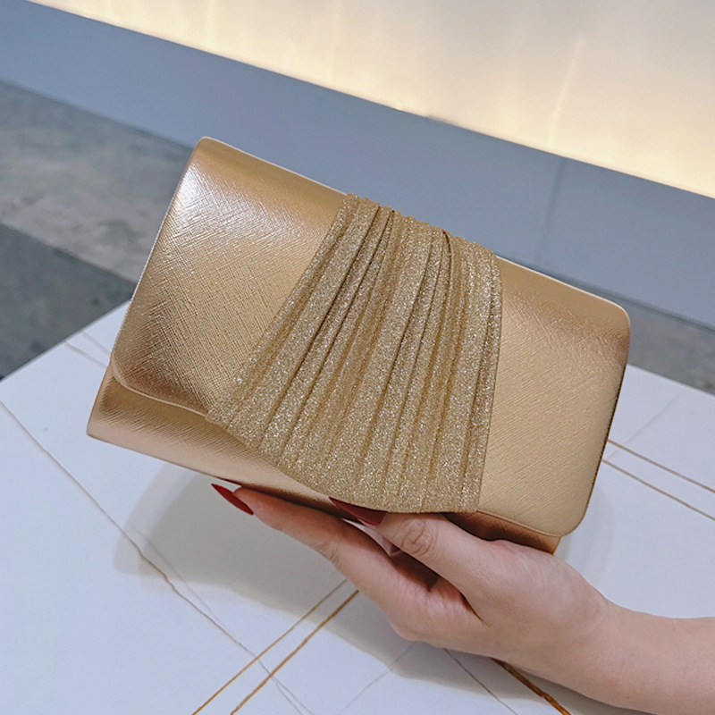 Golden Small Evening Clutch Ba - огляд і ціна Tassel Fringe Trim