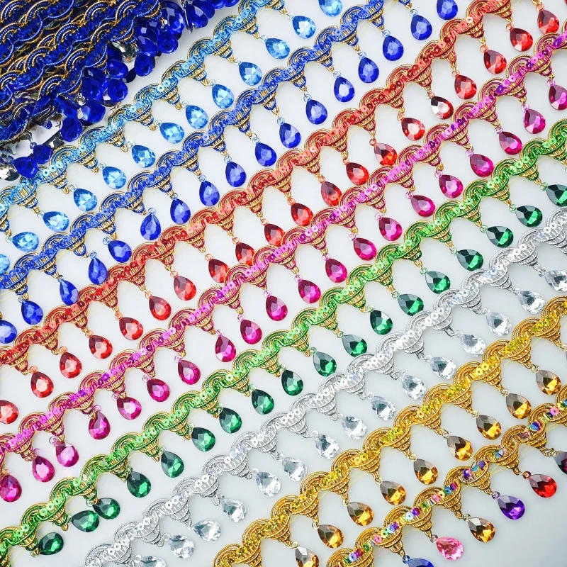Rhinestone Fringe Tassel Lace  - огляд і ціна Tassel Fringe Trim