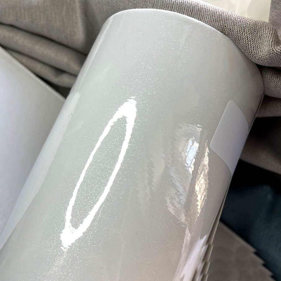 50cm*600cm High Glossy White G - огляд і ціна Glitter Vinyl Roll