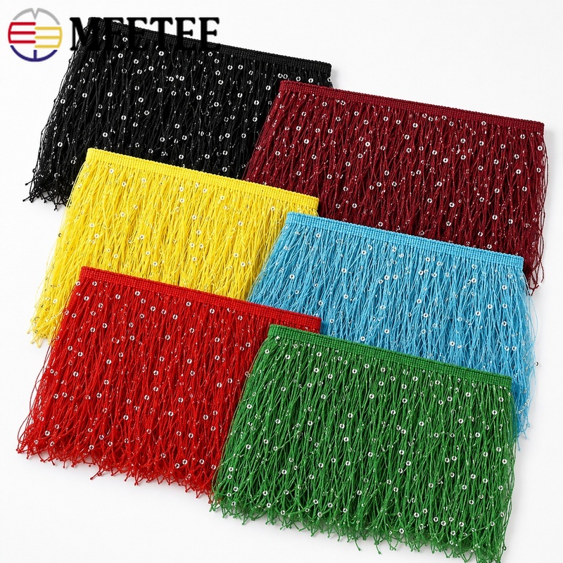 2/5/10M 20cm Sequin Fringe Tas - огляд і ціна Fringe Ribbon Sewing
