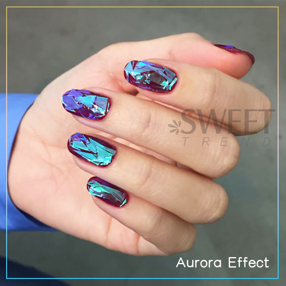 8pcs Holographic Aurora Film N - огляд і ціна Glitter Vinyl Roll