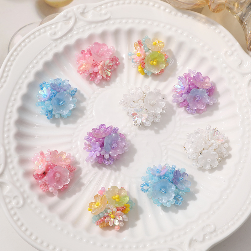 2pcs Crystal Flower Patches fo - огляд і ціна Applique Patch Flower